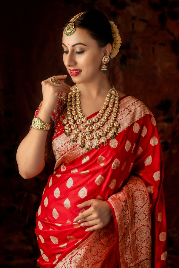Indian Banarasi cotton silk sari Designer Ethnic Party Wear Traditional Saree SS 